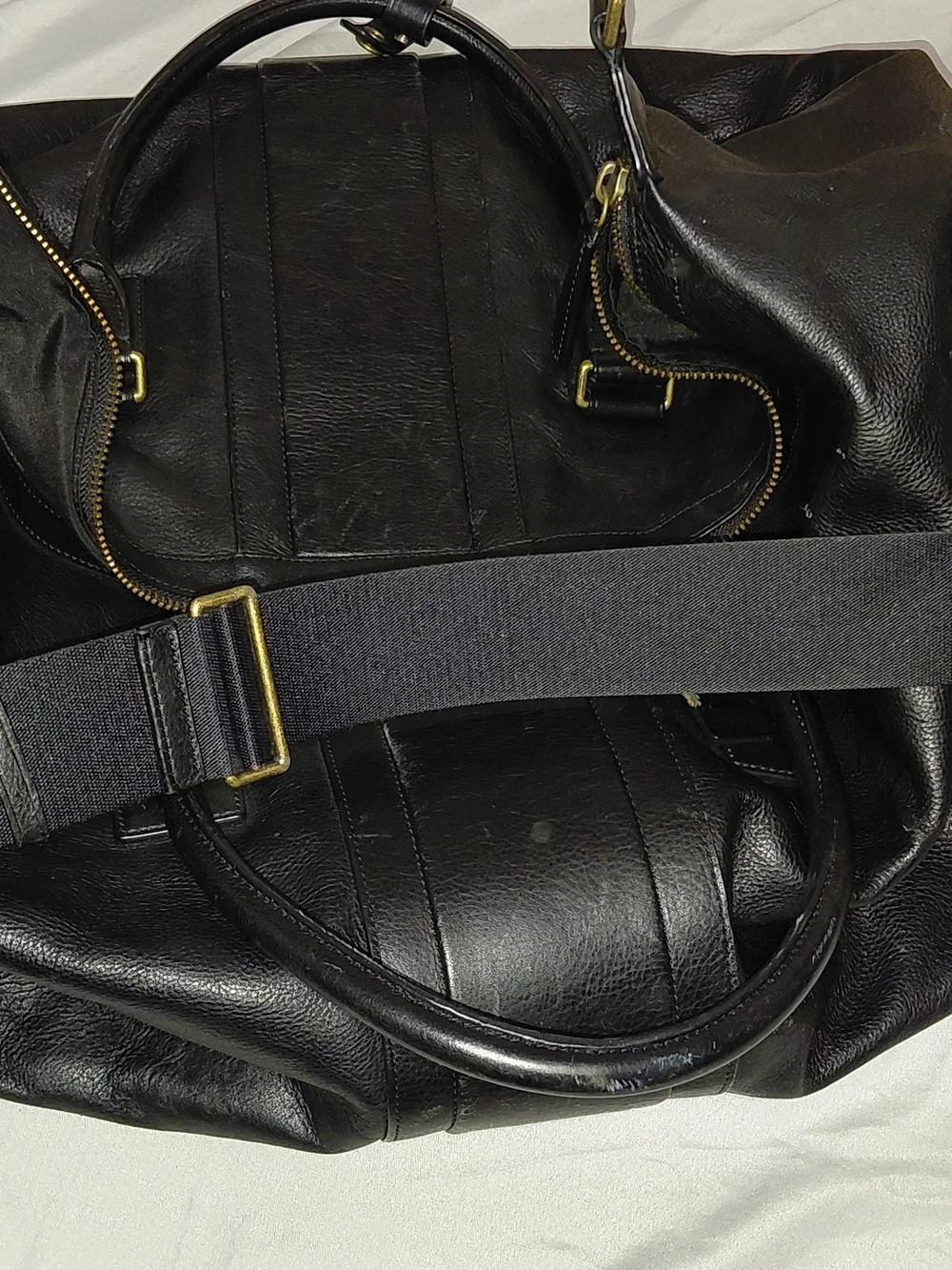 Coach Men’s Black Leather Carryall Bag